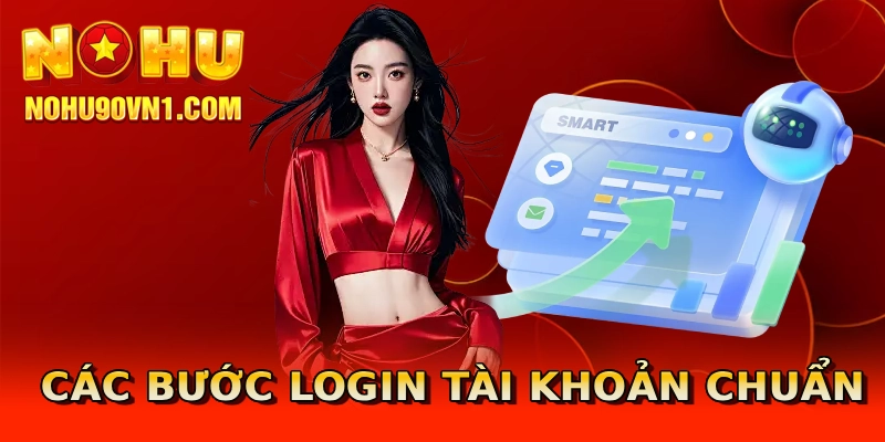 Các bước login tài khoản chuẩn